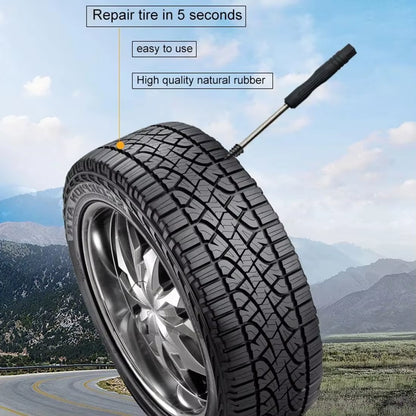 Puncture Repair Kit for Car Vacuum Tire Repair Screws, Quick Fix Self-Service Tire Repair Nails for Flat Tires with Screwdriver